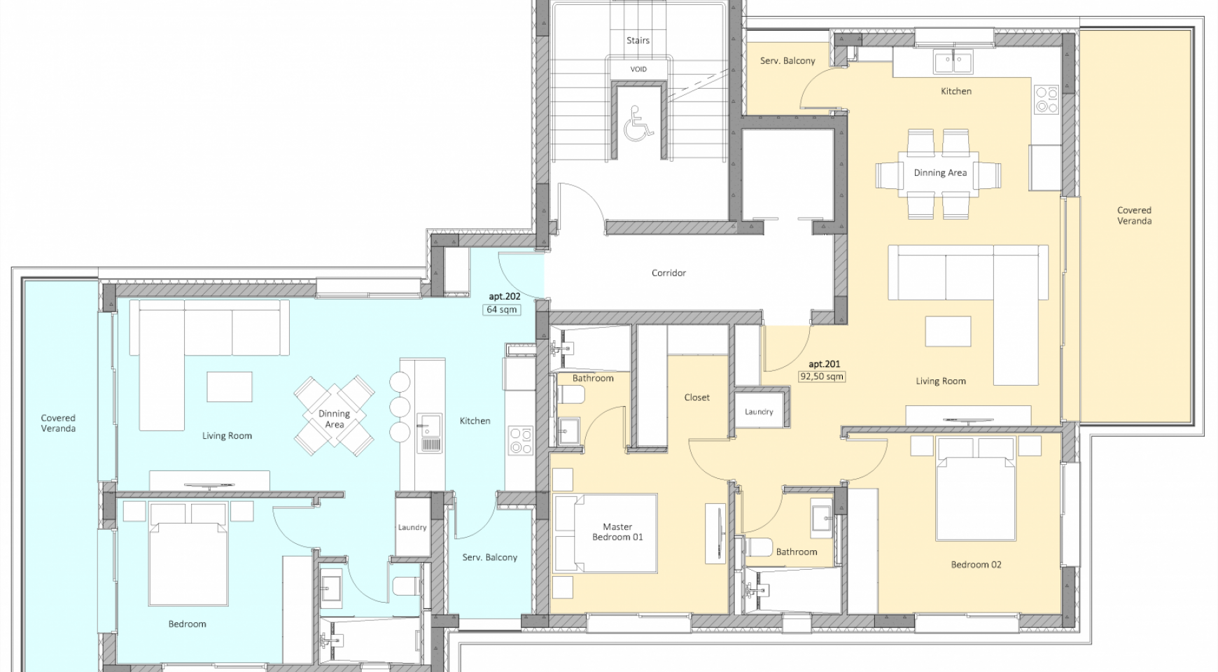 Bella Aria Residence, Apt. 201. A 2 Bedroom  Apartment in the City Center  - 6