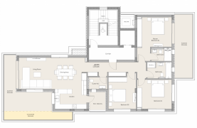 Bella Aria Residence, Apt. 401. A 3-Bedroom Whole-Floor Apartment in the City Center  - 14