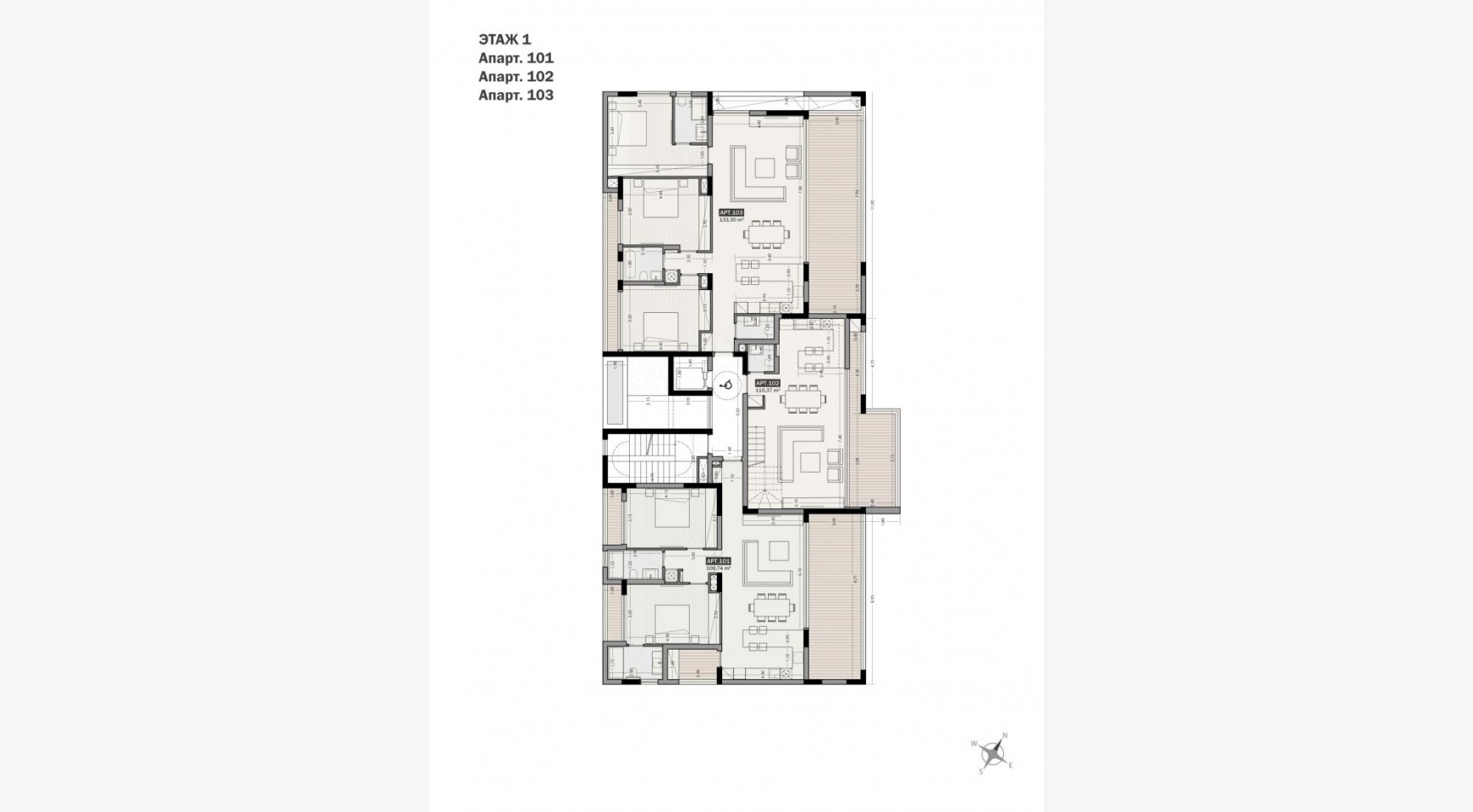 Parkside Residence, Apt. 103. 3 Bedroom Apartment within a New Complex in the Tourist Area - 12